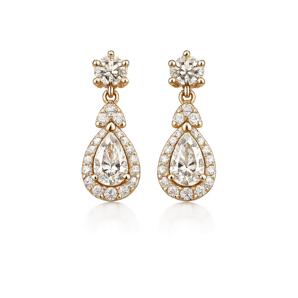 Diamond Drop Earrings