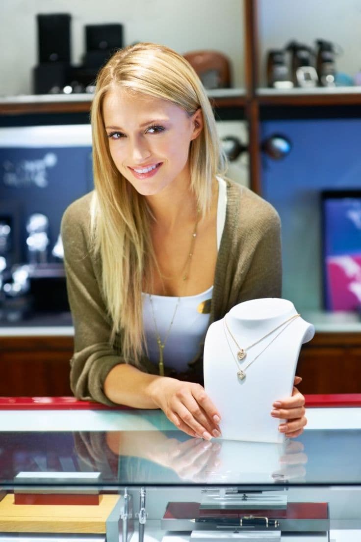 Customer wearing a mangalsutra