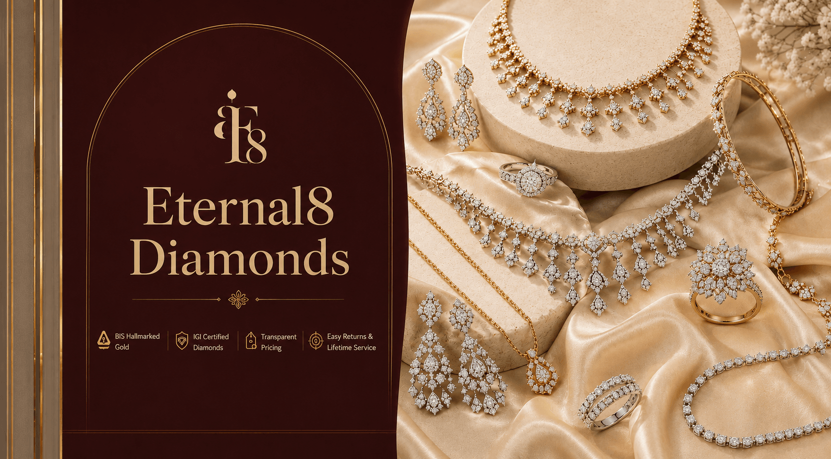 Interior of the Eternal8 Diamonds showroom